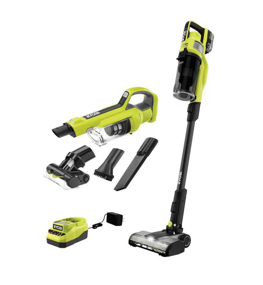 Ryobi PBLSV716K 18V ONE+ HP Brushless Pet Stick Vacuum Kit