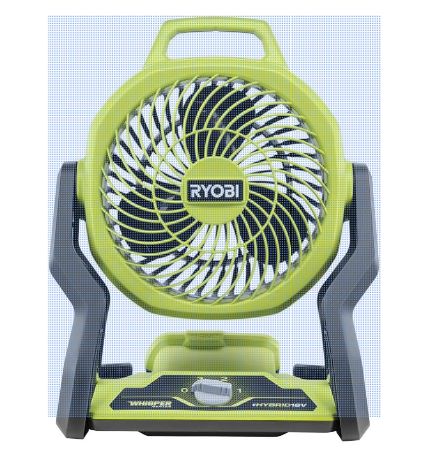 Ryobi PCL811B 18V ONE+ Hybrid WHISPER SERIES 7-1/2" Fan (Tool Only)