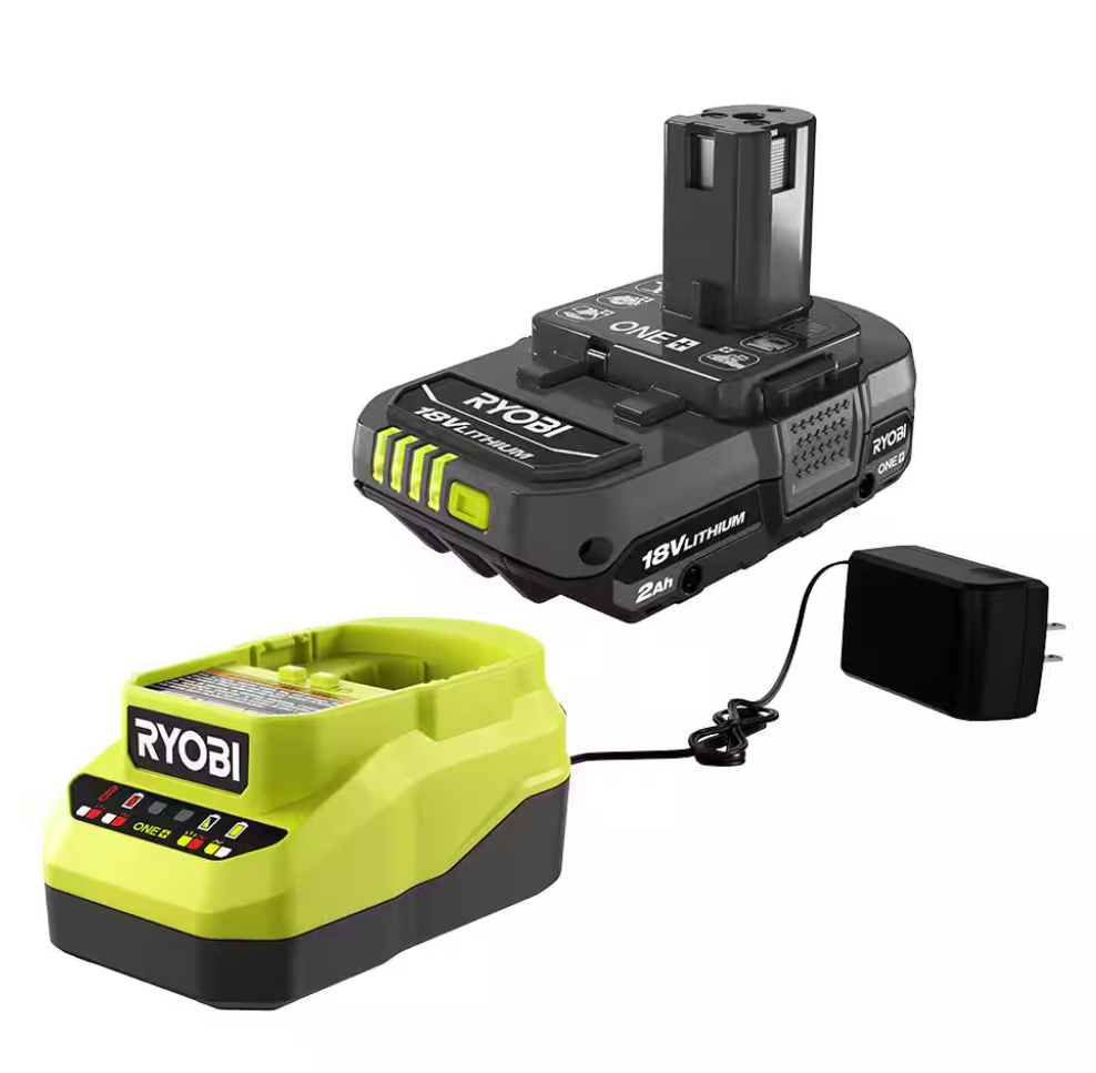 Ryobi PSK005 One+ 18v Lithium Ion 2Ah Battery and Charger Kit