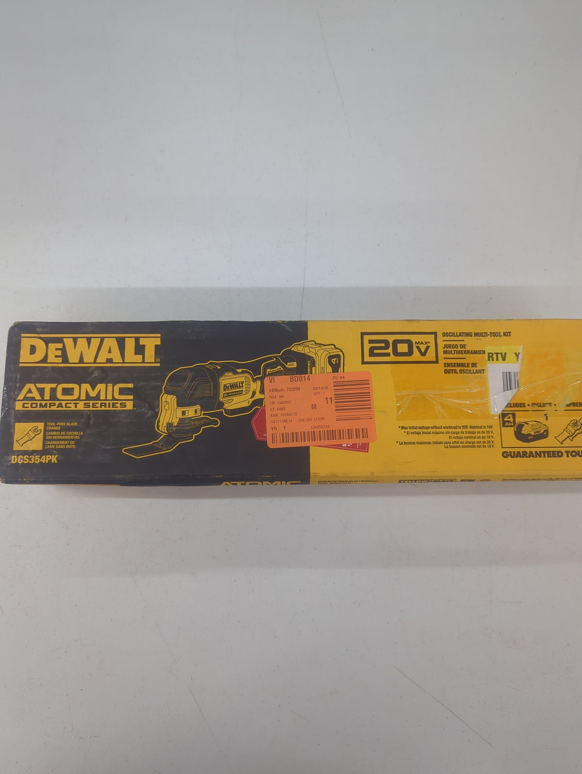DeWalt DCD354PK 20V Oscillating Multi-Tool Kit