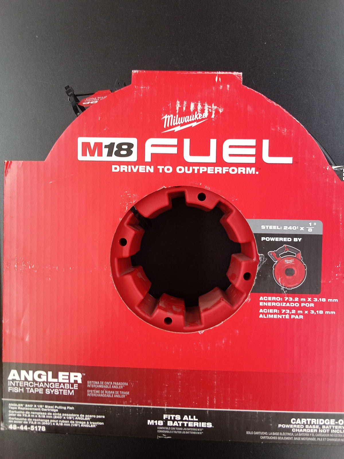 Milwaukee 48-44-5178 Angler 240' X 1/8" Steel Pulling Fish Tape Replacement Cartridge