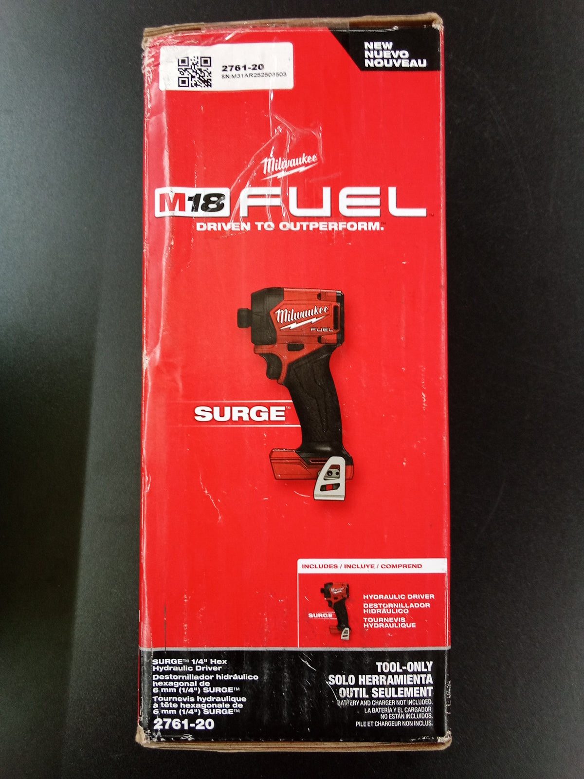 Milwaukee 2761-20 M18 Surge 1/4" Hex Hydraulic Driver
