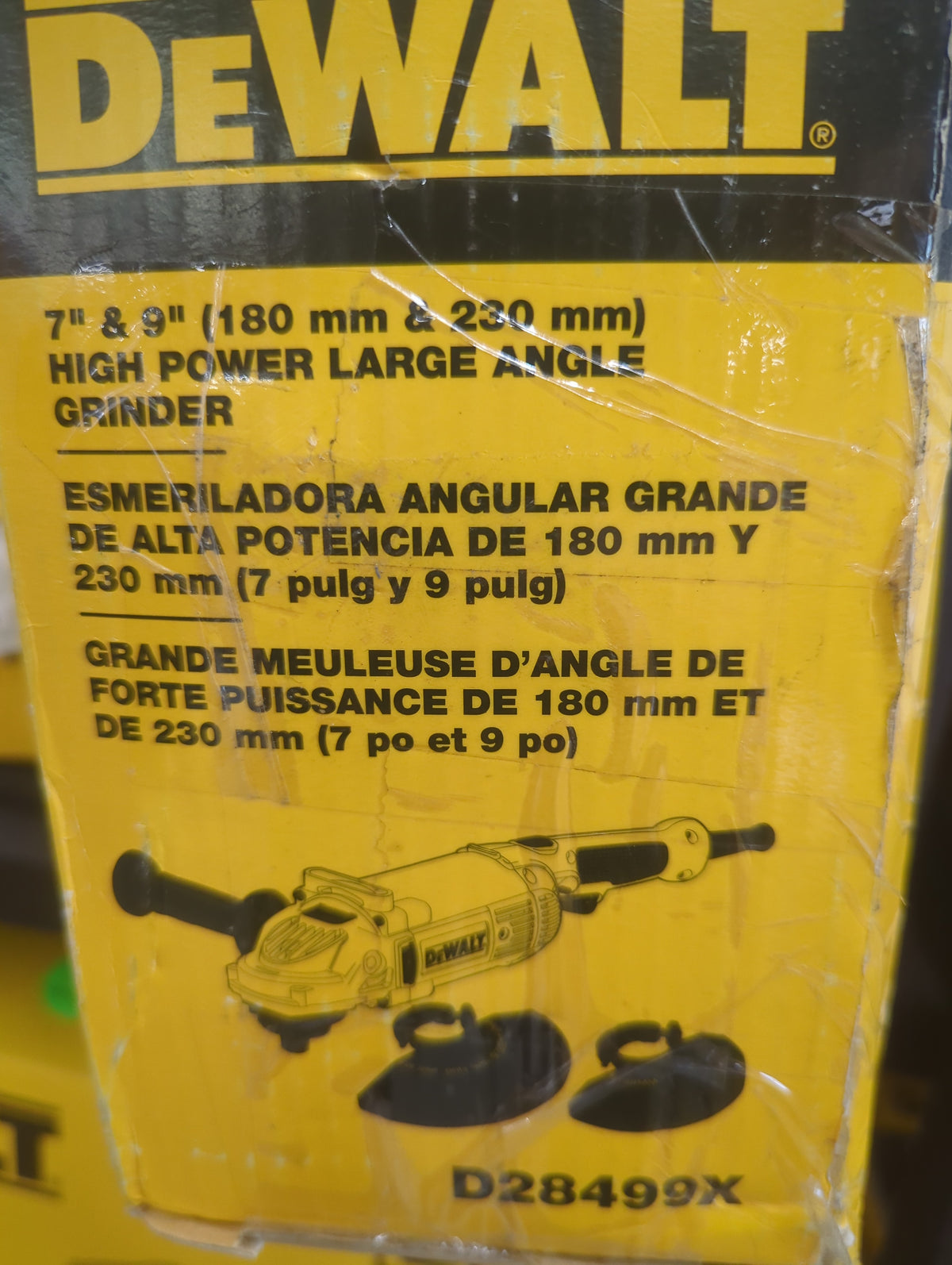 DeWalt D28499X 7" & 9" High Power Large Angle Grinder