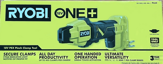 Ryobi P660 18V ONE+ PEX Pinch Clamp Tool