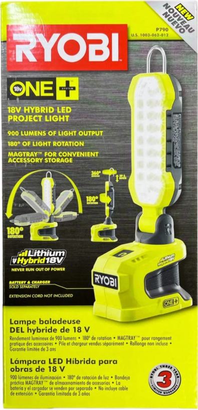 Ryobi P790 18V ONE+ Hybrid LED Project Light