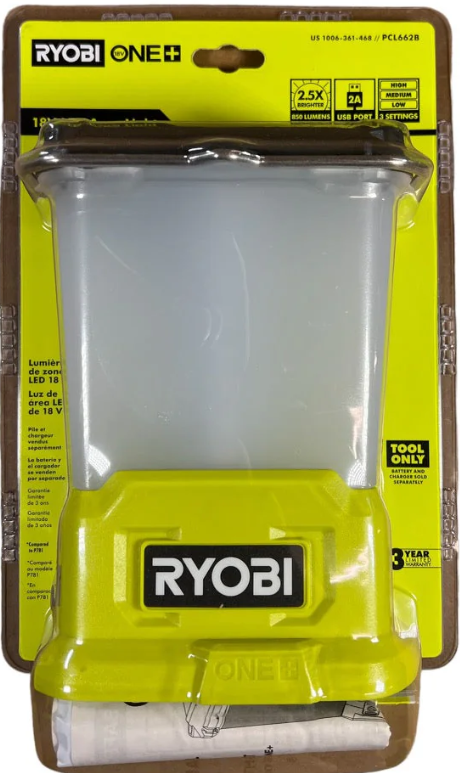 Ryobi PCL662B 18V ONE+ LED Area Light