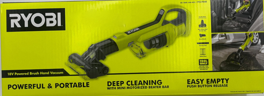 Ryobi PCL700B 18V ONE+ Cordless Hand Vacuum with Powered Brush