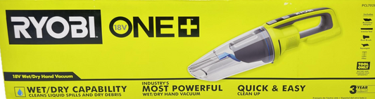 Ryobi PCL702K 18V ONE+ Wet/Dry Hand Vacuum Kit