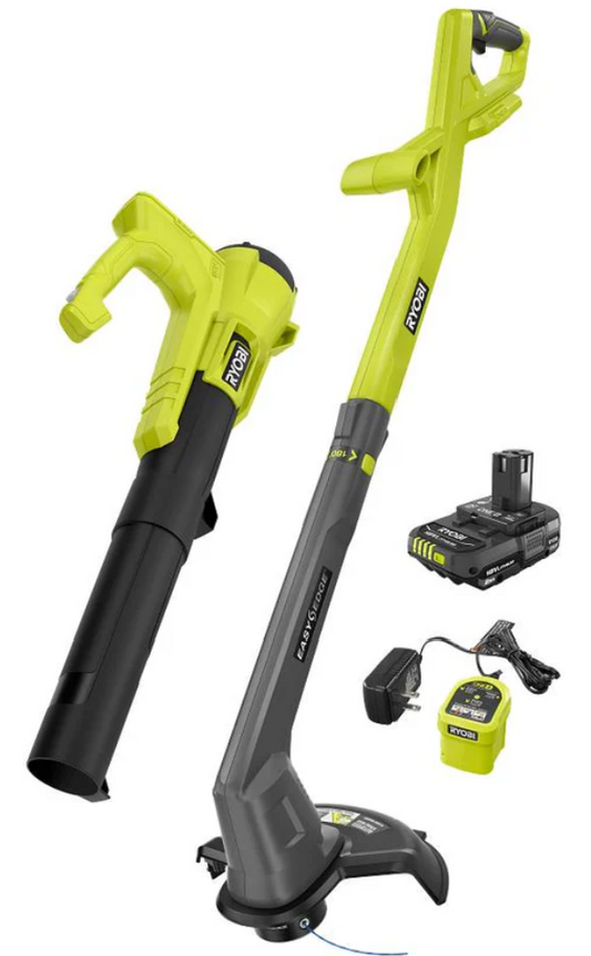 Ryobi PCLCK201K 18V ONE+ String Trimmer and Blower Combo Kit