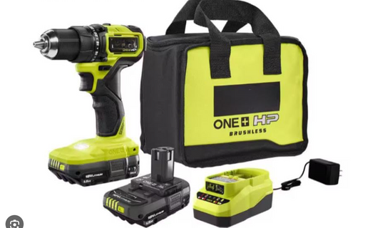 Ryobi PSBDD02K2 18V ONE+ HP Compact Brushless 1/2" Drill/Driver Kit