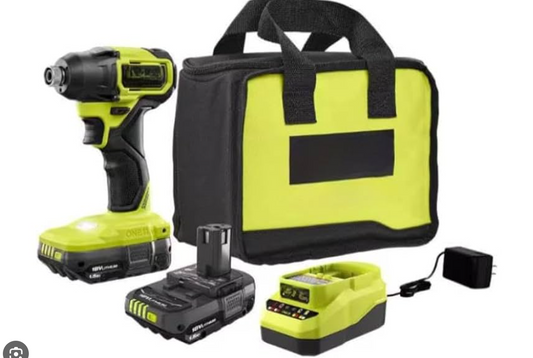 Ryobi PSBID02K2 18V ONE+ HP Compact Brushless 1/4" Impact Driver Kit