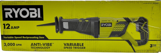 Ryobi RJ186V 12 Amp Corded Reciprocating Saw