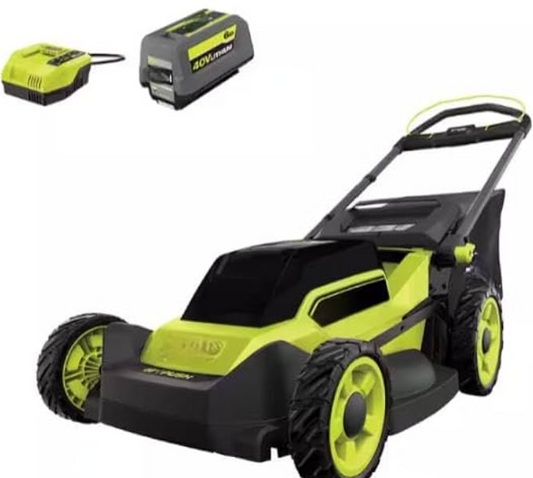 Ryobi RY401170 40V HP Brushless 20" Push Lawn Mower Kit