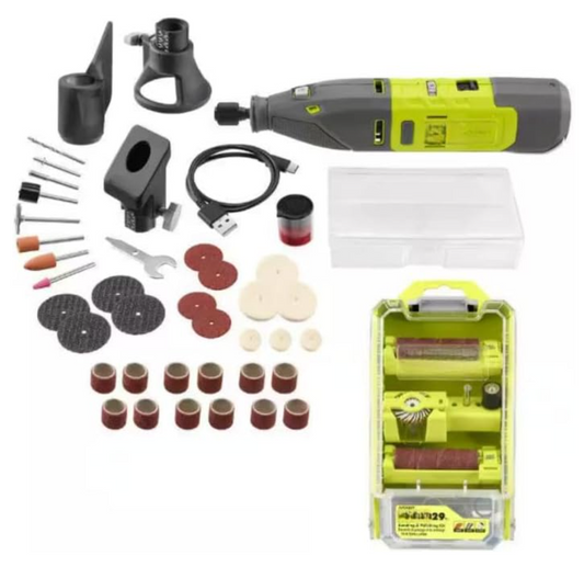 Ryobi TVM01 12V Cordless Rotary Tool Kit