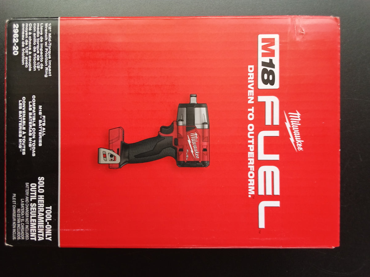 Milwaukee 2962-20 1/2" Mid-Torque Impact Wrench w/ Friction Ring