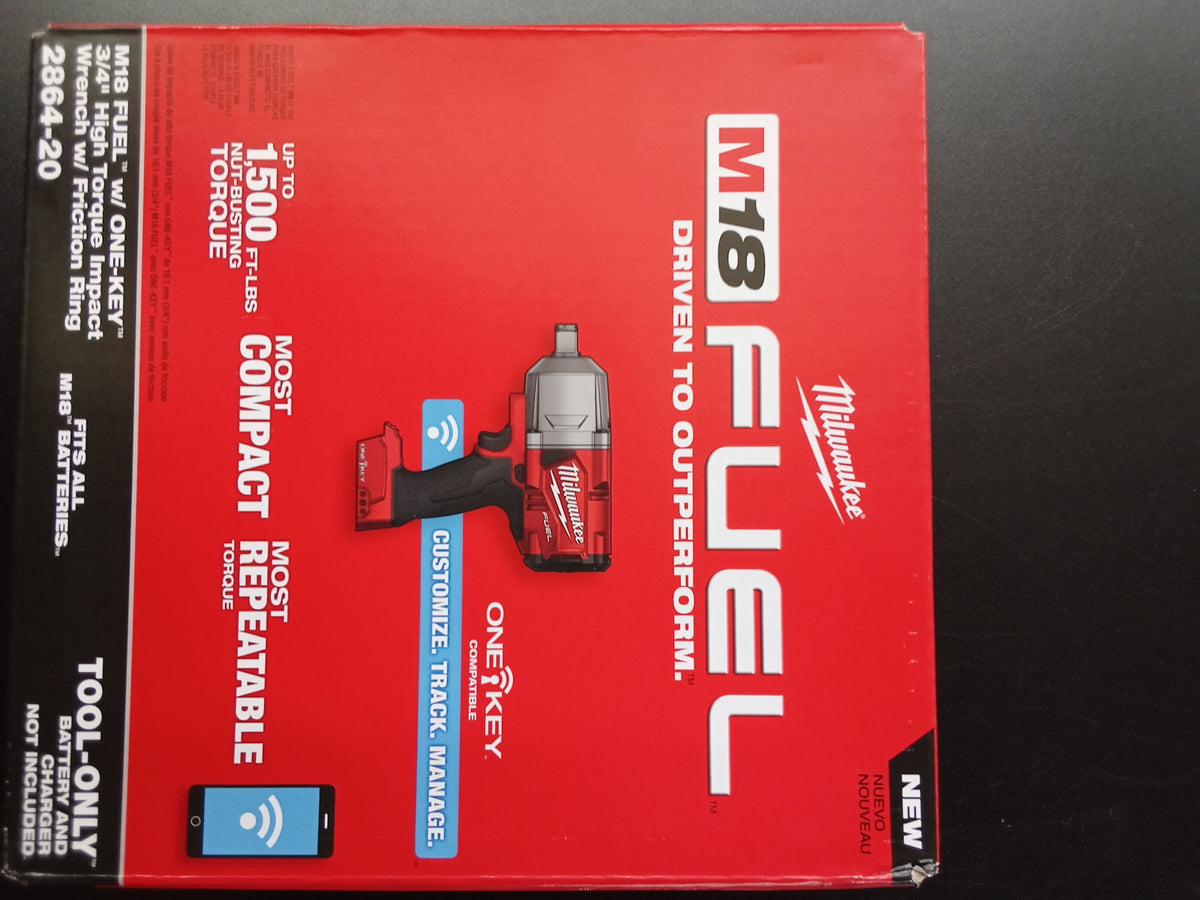 Milwaukee 2864-20 M18 Fuel w/ ONE-KEY 3/4" High Torque Impact Wrench w/ Friction Ring