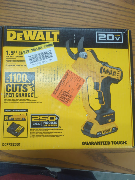 DeWalt DCPR320D1 1.5" 20V Max Cordless Pruner