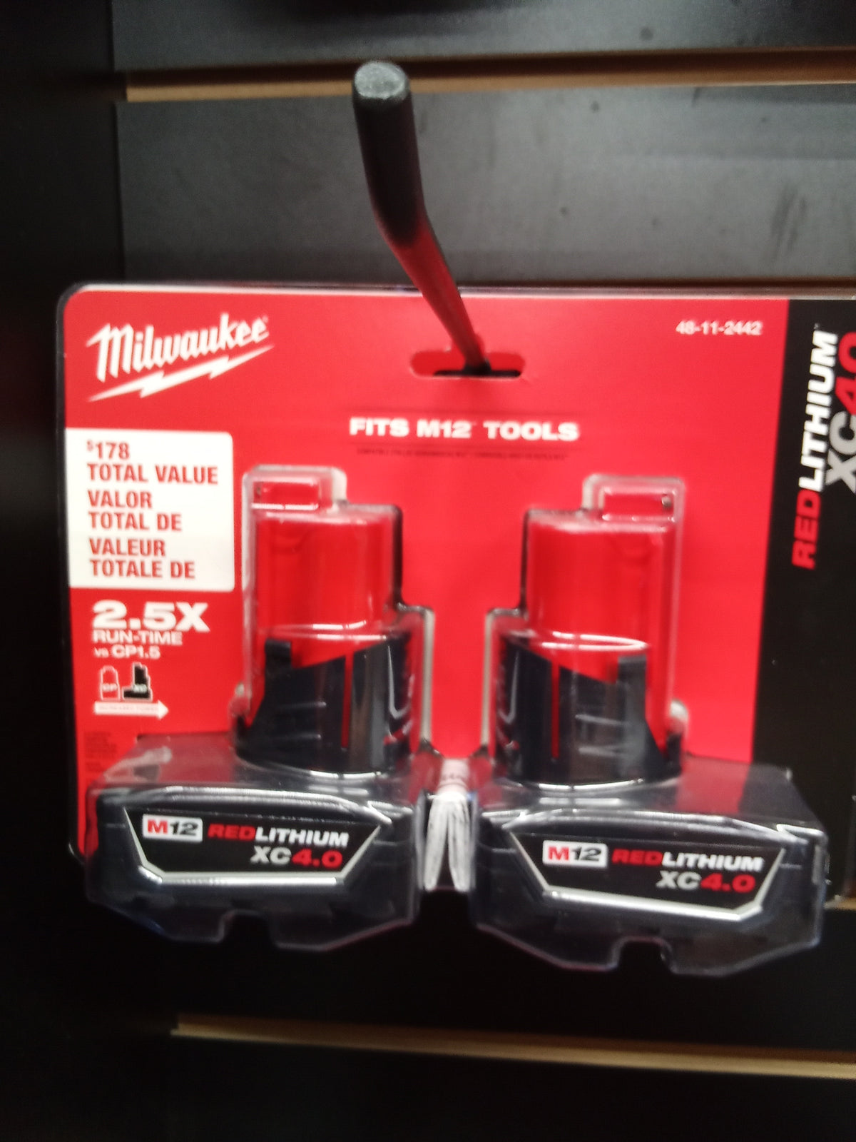 Milwaukee 48-11-2442 M12 2 Pack RedLithium XC 4.0