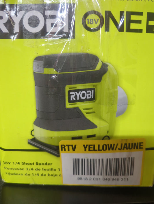 Ryobi PCL401B 18V ONE+ 1/4 Sheet Sander