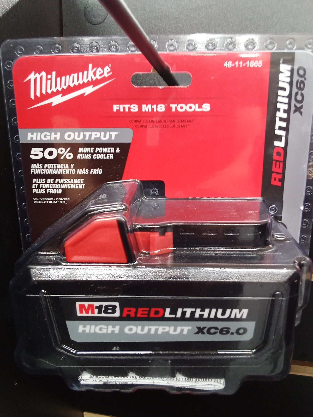 Milwaukee 48-11-1865 M18 RED LITHIUM High Output XC 6.0