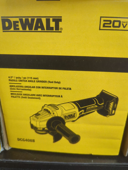 DeWalt DCG408B 4.5" Paddle Switch Angle Grinder